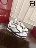 Giày Gucci Re-Web Sneaker White Blue Trắng Navy Best Quality