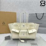 Túi Balenciaga Bel Air Medium Carry All Bag Size 37 Neutral Calfskin Trắng Best Da Ý