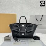 Túi Balenciaga Bel Air Small Carry All Bag Size 30 Black Đen Da Calfskin SHW Best Ý