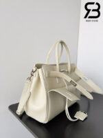 Túi Balenciaga Bel Air Small Carry All Bag Size 30 Neutral Trắng Da Calfskin SHW Best Ý