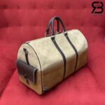 Túi LV Keepall Bandoulière 50 Pharrell Williams M26127 Tan Brown Suede Best Quality