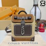 Túi LV Steamer 15 Pharrell Williams Tan Brown Suede Best Quality