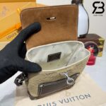 Túi LV Steamer 15 Pharrell Williams Tan Brown Suede Best Quality