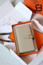 Ví Hermes Bearn Long Wallet Beige Kem GHW Best Pháp