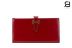 Ví Hermes Bearn Long Wallet Box Red Đỏ Best Pháp