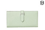 Ví Hermes Bearn Long Wallet Green Blue Xanh Lá GHW Best Pháp