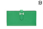 Ví Hermes Bearn Long Wallet Green Xanh Lá GHW Best Pháp