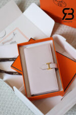 Ví Hermes Bearn Long Wallet Pink Hồng GHW Best Pháp