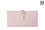 Ví Hermes Bearn Long Wallet Pink Hồng GHW Best Pháp