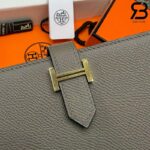 Ví Hermes Bearn Long Wallet Vert Bosphore Grey Xám GHW Best Pháp