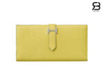 Ví Hermes Bearn Long Wallet Yellow Beige Vàng Kem GHW Best Pháp