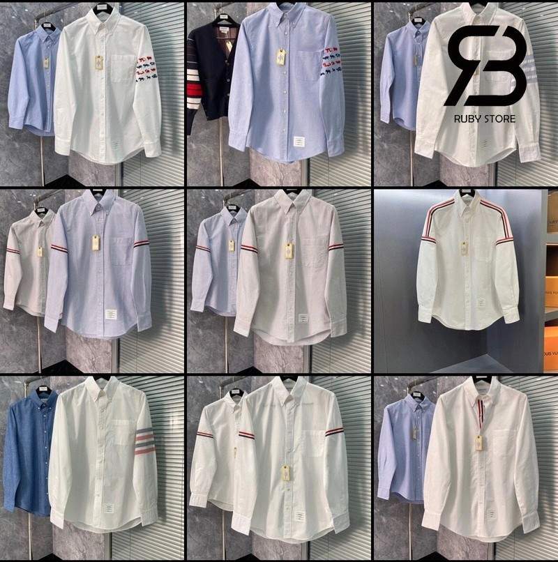 các bộ áo sơ mi thom browne