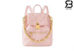 Ba Lô LV Coussin Mini M13389 Pink Màu Hồng Da Cừu 20CM Best Quality