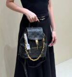 Ba Lô LV Coussin PM M13357 Black Màu Đen Da Cừu 26CM Best Quality