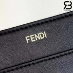 Fendi Peekaboo ISeeU Medium Size 33 Black Interlace Leather chính hãng