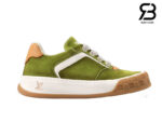 Giày LV Pharrell Williams Tilted Sneaker Green Xanh Lá Best Quality