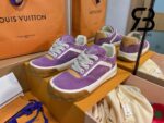 Giày LV Pharrell Williams Tilted Sneaker Lilac Tím chất lượng tốt