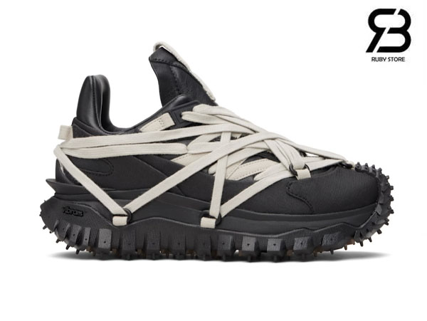 Giày Rick Owens Moncler Trailgrip Megalace Red Màu Đen Best Quality
