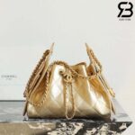 Túi Chanel 25 Mini Hobo Handbag Metallic Gold Caviar Màu Vàng 20CM Best Quality