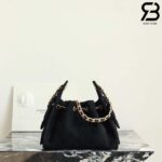Túi Chanel 25 Mini Hobo Handbag Black Suede Calfskin Màu Đen 20CM Best Quality
