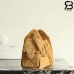 Túi Chanel 25 Mini Hobo Handbag Brown Suede Calfskin Nâu 20CM Best Quality