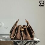 Túi Chanel 25 Mini Hobo Handbag Dark Brown Suede Calfskin Nâu Đậm 20CM Best Quality
