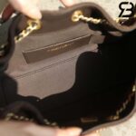 Túi Chanel 25 Mini Hobo Handbag Dark Brown Suede Calfskin Nâu Đậm 20CM Best Quality