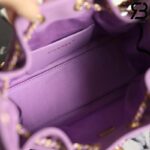 Túi Chanel 25 Mini Hobo Handbag Purple Suede Calfskin 20CM Màu Tím Best Quality