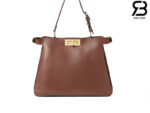 Túi Fendi Peekaboo ISeeU Medium Size 33 Brown Calfskin Best Da Ý sang trọng