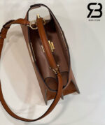 Túi Fendi Peekaboo ISeeU Medium Size 33 Brown Calfskin Best Da Ý chi tiết 4