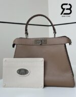 Túi Fendi Peekaboo ISeeU Medium Size 33 màu xám da bò