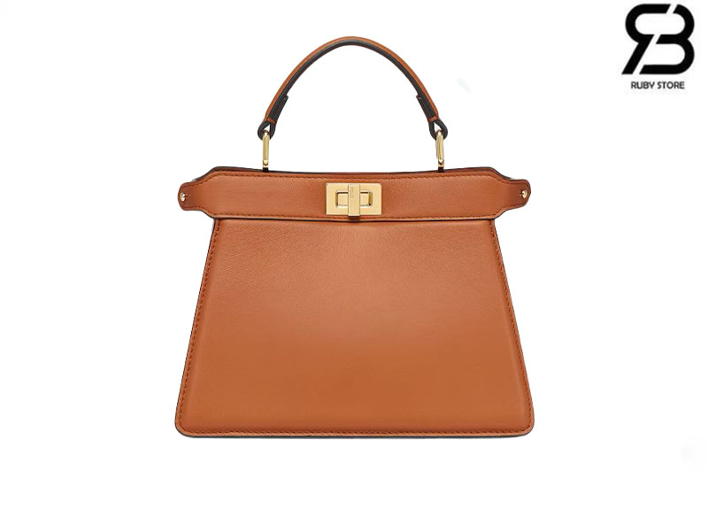 Túi Fendi Peekaboo ISeeU Petite Brown Nappa leather Màu Nâu Best Da Ý