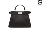 Túi Fendi Peekaboo ISeeU Petite Size 20 Black Grained Calfskin Hand Sewn Best Da Ý