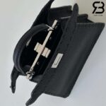 Túi Fendi Peekaboo ISeeU Petite Size 20 Black Grained Calfskin Hand Sewn Best Da Ý