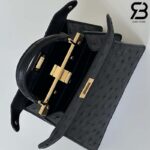 Túi Fendi Peekaboo ISeeU Petite Size 20 Black Ostrich Best Da Ý