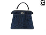 Túi Fendi Peekaboo ISeeU Petite Size 20 Blue Python Best Da Ý sang trọng
