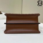 Túi Fendi Peekaboo ISeeU Petite Size 20 Dark Brown Interlace Leather Best Da Ý