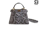 Túi Fendi Peekaboo ISeeU Petite Size 20 Grey Python cao cấp