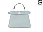 Túi Fendi Peekaboo ISeeU Petite Size 20 Light Blue Grained Calfskin Hand Sewn Best Da Ý