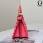 Túi Fendi Peekaboo ISeeU Petite Size 20 Pink Interlace Leather Best Da Ý