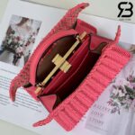 Túi Fendi Peekaboo ISeeU Petite Size 20 Pink Interlace Leather Best Da Ý