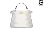 Túi Fendi Peekaboo ISeeU Petite Size 20 White Lizard cao cấp