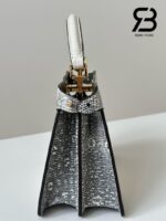 Túi Fendi Peekaboo ISeeU Petite Size 20 White Lizard cao cấp
