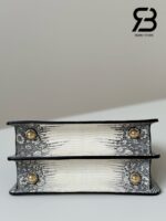 Túi Fendi Peekaboo ISeeU Petite Size 20 White Lizard cao cấp