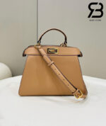 Túi Fendi Peekaboo ISeeU Small Size 27 Beige Calfskin Màu Be Best Da Ý