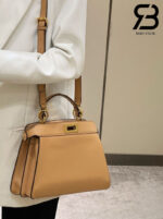 Túi Fendi Peekaboo ISeeU Small Size 27 Beige Calfskin Màu Be Best Da Ý