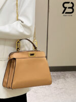 Túi Fendi Peekaboo ISeeU Small Size 27 Beige Calfskin Màu Be Best Da Ý