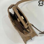 Túi Fendi Peekaboo ISeeU Small Size 27 Beige Interlace Leather Best Da Ý