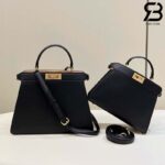 Túi Fendi Peekaboo ISeeU Small Size 27 Black Calfskin Màu Đen Best Da Ý