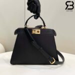 Túi Fendi Peekaboo ISeeU Small Size 27 Black Calfskin Màu Đen Best Da Ý
